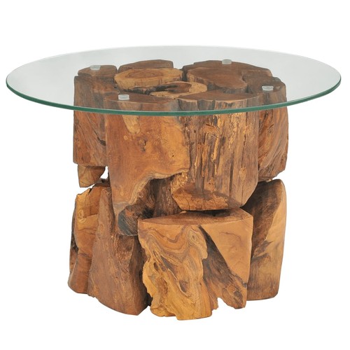 60cm couchtisch teak massiv - 60cm,