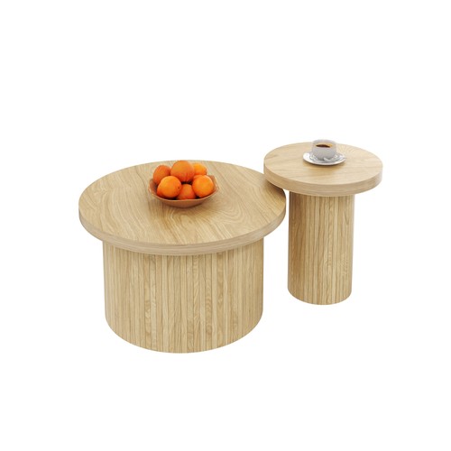 Couchtisch set teilig - couchtisch-set, rund