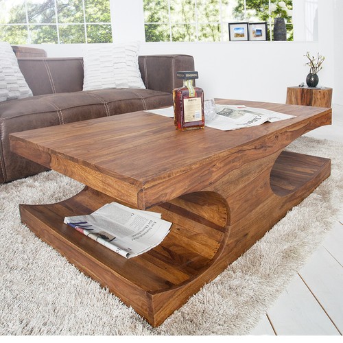Massivholz couchtisch cubus - massivholz,