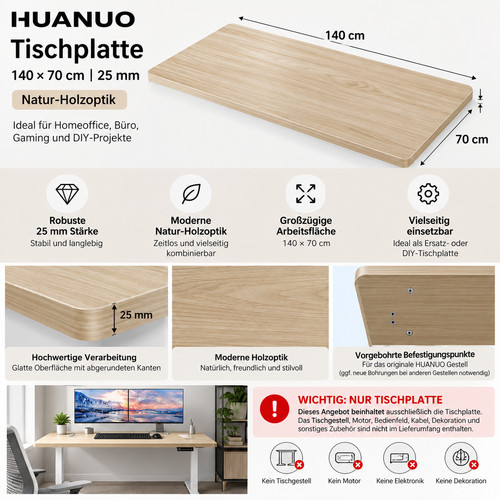 Huanuo tischplatte 140x70 - huanuo, cm